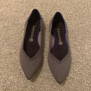 Rothy's Cloud Grey Birdseye – Pointed Toe Flats